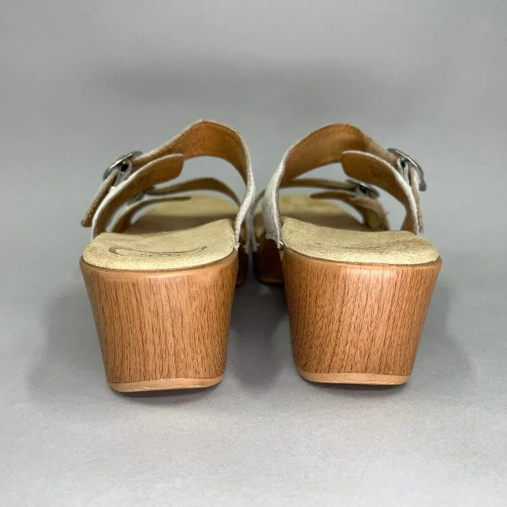 Dansko Women's Sophie White Leather Sandals_6